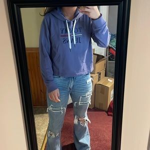Blue Cropped Tommy Jeans Hoodie